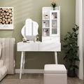 Okak Vanity Table with Lights, Vanity Desk with Mirror and Lights, Makeup Vanity Mirror with Lights, Dressing Table with 3 Drawers
