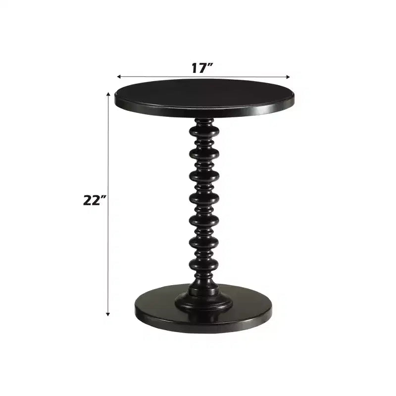 Table d'appoint ronde en bois 22 pouces