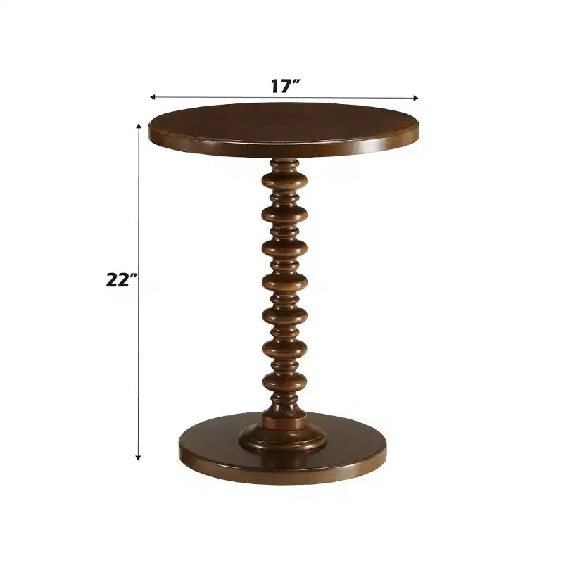 Table d'appoint ronde en bois 22 pouces