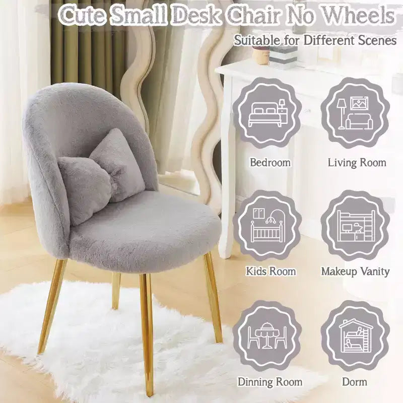 Chaise de coiffeuse - Fauteuil recouvert de velours