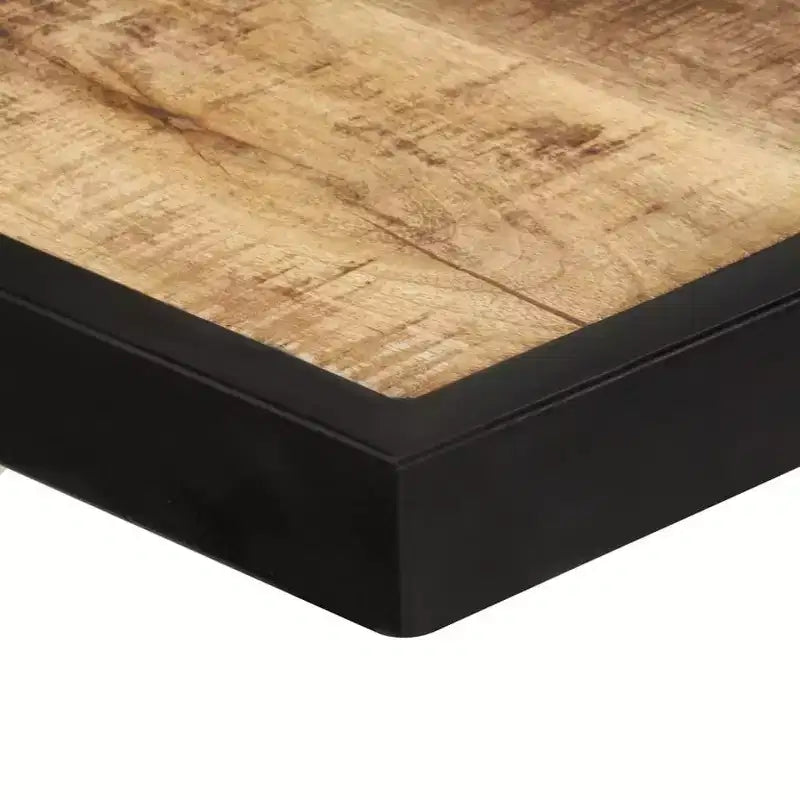 Table à Manger Industrielle en Bois de Manguier Brut - Design Rectangulaire - Plusieurs Tailles Disponibles