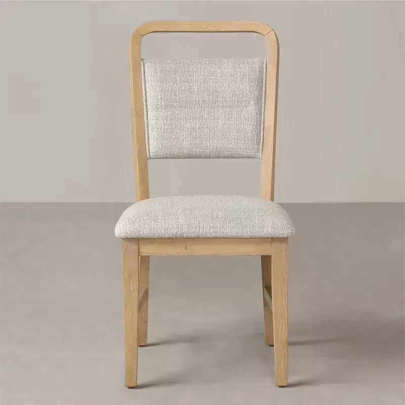 Chaises de salle à manger avec cadre en bois massif, lot de 2