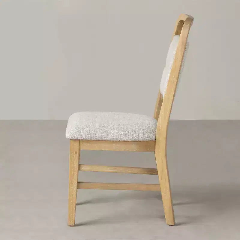 Chaises de salle à manger avec cadre en bois massif, lot de 2