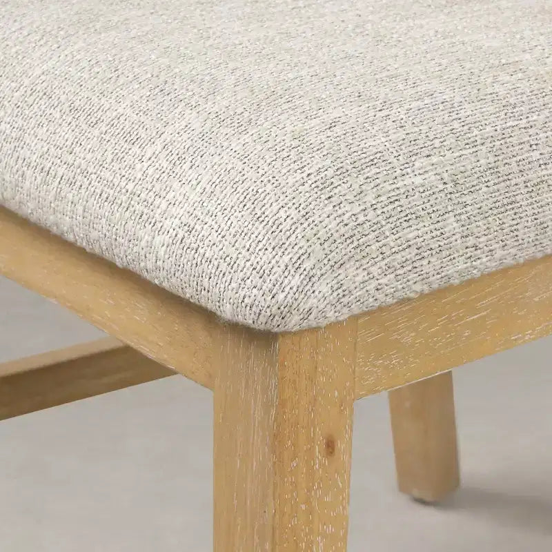 Chaises de salle à manger avec cadre en bois massif, lot de 2