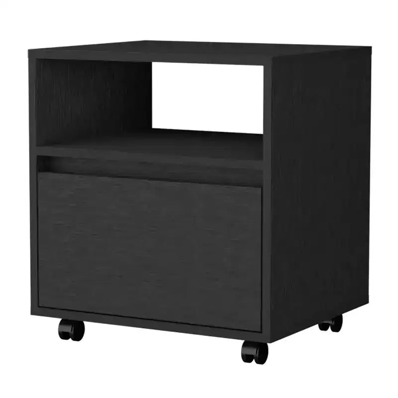 Table de Chevet 1 Tiroir Élégante et Fonctionnelle pour Chambre à Coucher et Salon