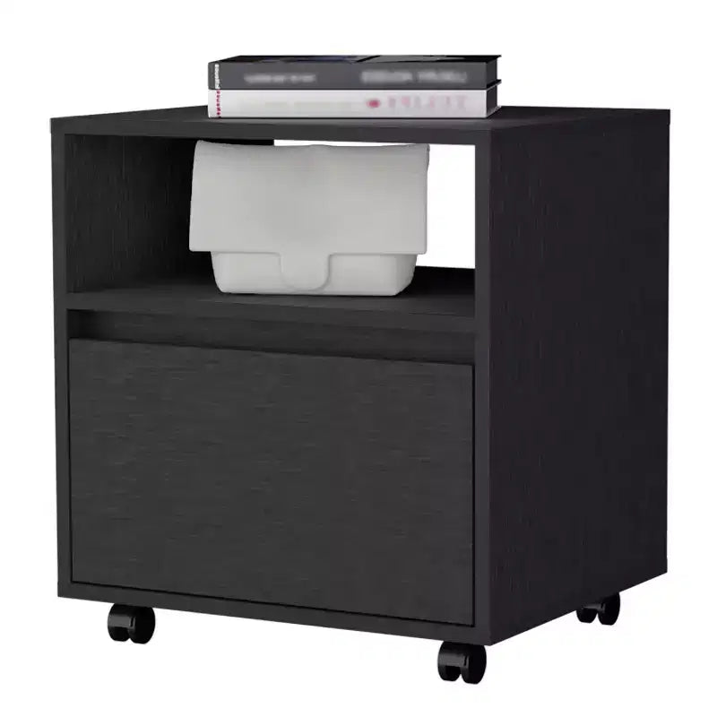 Table de Chevet 1 Tiroir Élégante et Fonctionnelle pour Chambre à Coucher et Salon