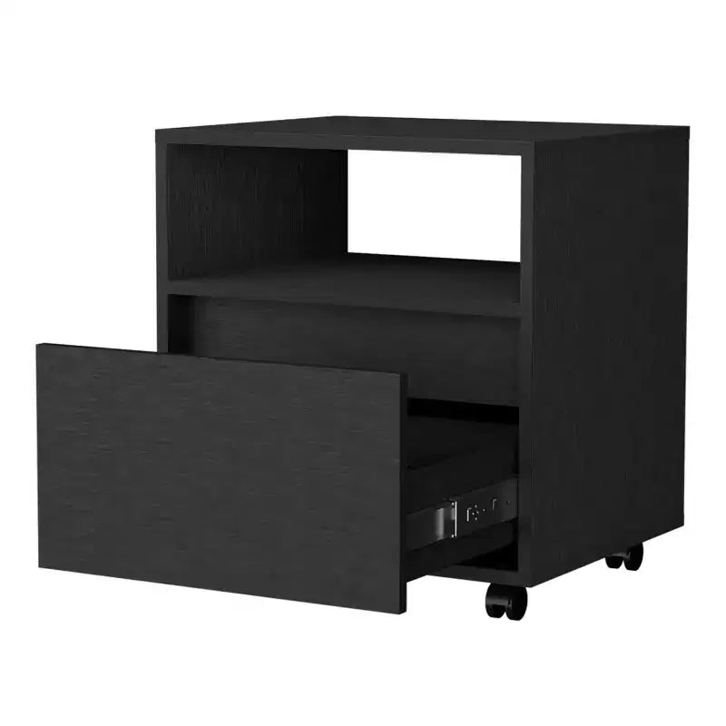 Table de Chevet 1 Tiroir Élégante et Fonctionnelle pour Chambre à Coucher et Salon