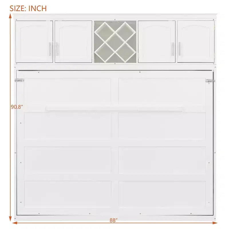 Lit double moderne avec 2 armoires pour salon ou appartement