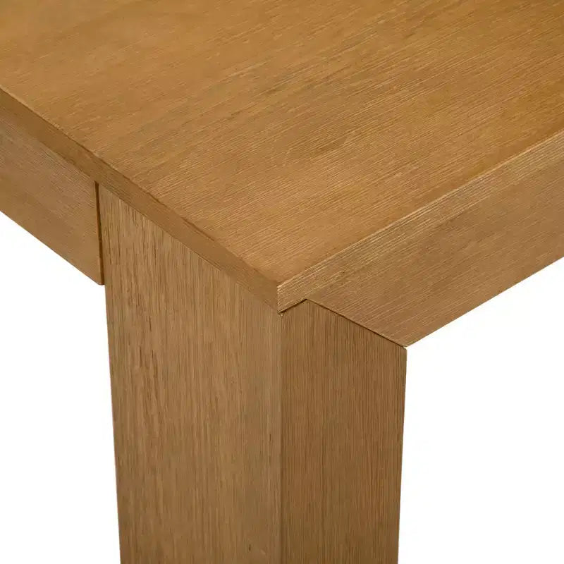 Table basse moderne en bois massif 48 po, table de salon rectangulaire